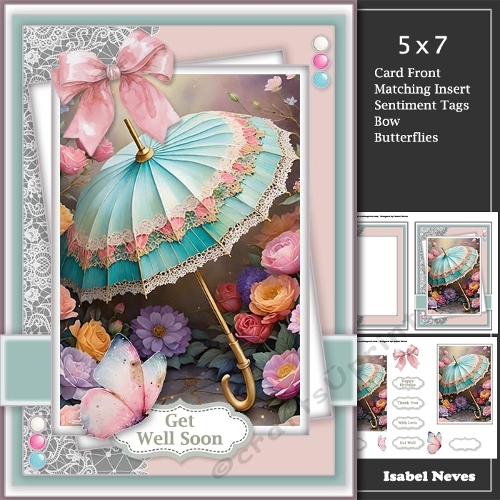 Lovely Foral Lace Umbrella, lace