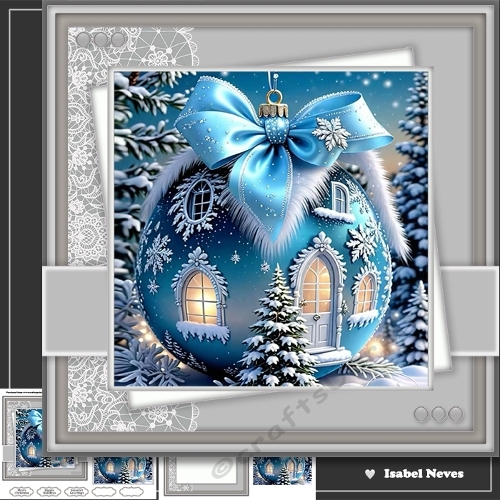 cup1387284_2073 - 6x6 Sparkling Winter Blue Bauble ~ Special Request For Kristina Norbat