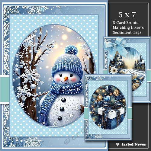 Set Of 3 ~ Beautiful Christmas Scenes