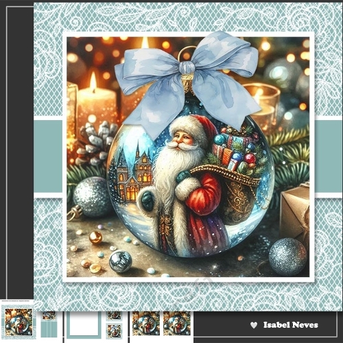Beautiful Christmas Santa Bauble