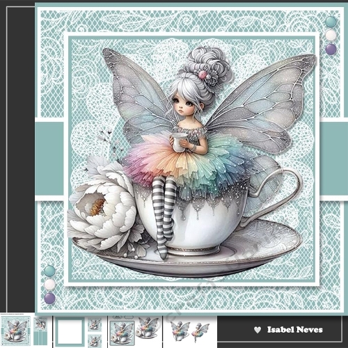 Lovely Lace Teacup Flower Fairy
