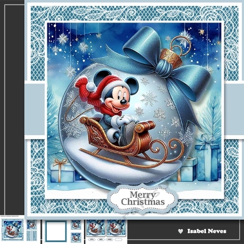 Beautiful Mickey Mouse Christmas Bauble