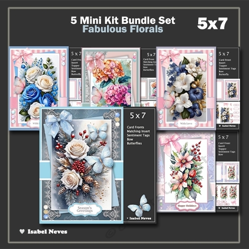 Fabulous Florals Bumper Kit Set Of 5 Mini Kits
