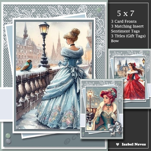 Set Of 3 ~ Lovely Magical Fairy Tale Greetings