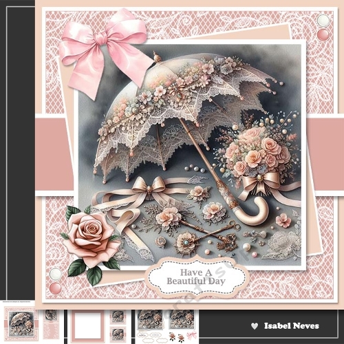 Floral Lace Lovely Umbrella