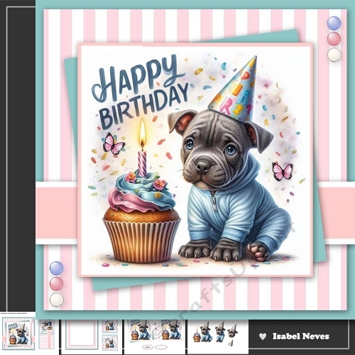 Birthday Cupcake Puppy