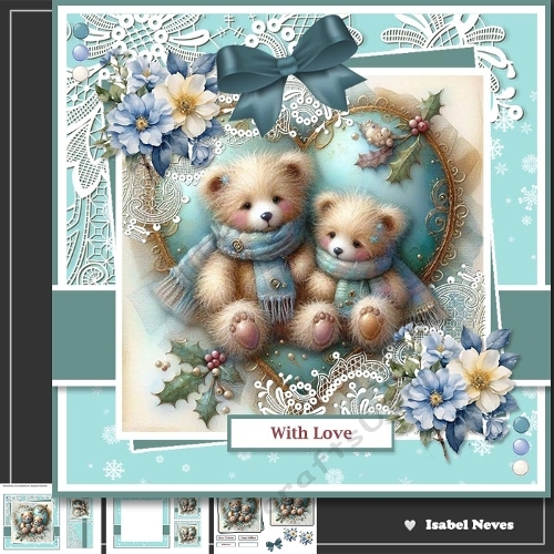 With Love Teddy Bear Greetings