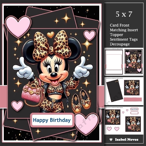 cup1419566_2073 - 5x7 ~ Bling Bling Minnie