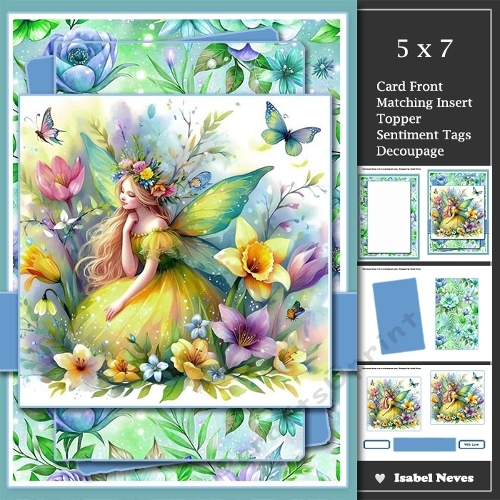 5x7 ~ Spring Fairy Wishes