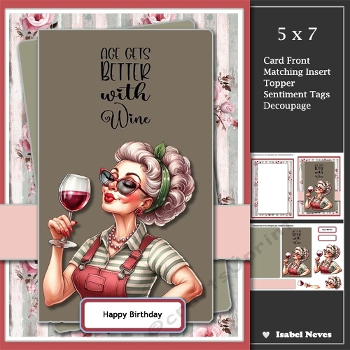5x7 ~ Better With Wine