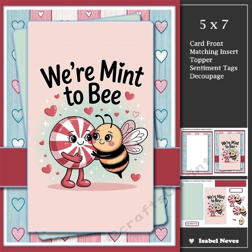 5x7 ~ Were Mint To Bee