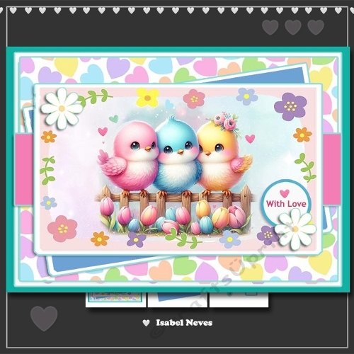 5x7 ~ Three Little Birds