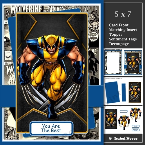 5x7 ~ You Are The Best ~ Wolverine