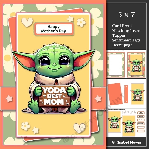 5x7 ~ Yoda Best Mom