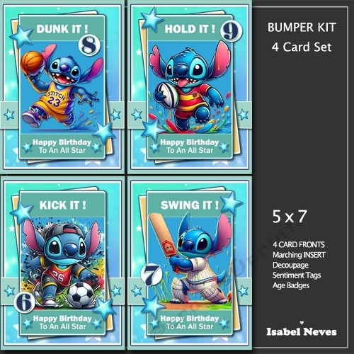 5x7 ~ Bumper Kit ~ Birthday All Stars