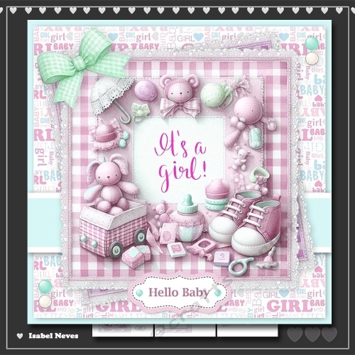 6x6 ~ Hello Baby Girl