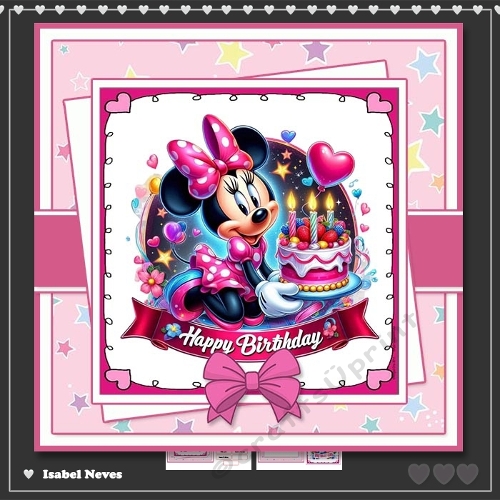 6x6 ~ Minnie Mouse Birthday