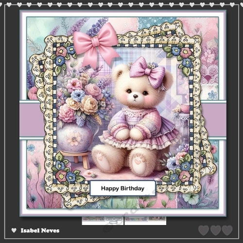 cup1426759_2073 - 6x6 ~ Sweet Teddy Girl