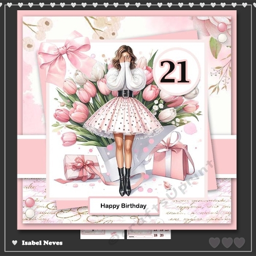 6x6 ~ Spring Birthday Girl