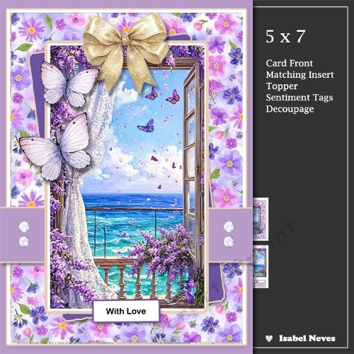 5x7 ~ Seaside Floral