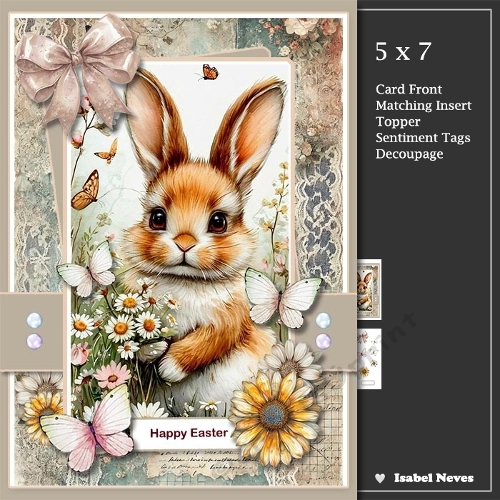 cup1428806_2073 - 5x7 ~ Spring Bunny
