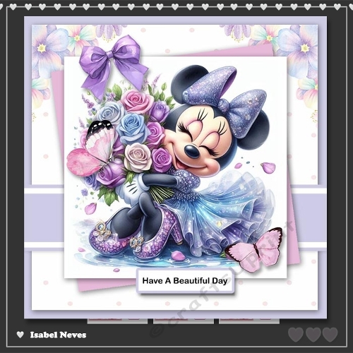 6x6 ~ Minnies Rose Bouquet