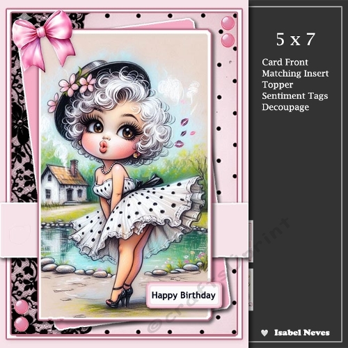 5x7 ~ Birthday Kisses