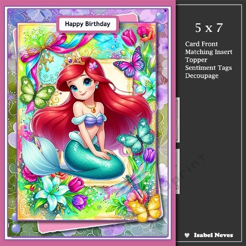 5x7 ~ Fairy Tale Wishes Ariel