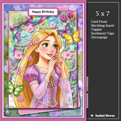 cup1448669_2073 - 5x7 ~ Fairy Tale Wishes Rapunzel
