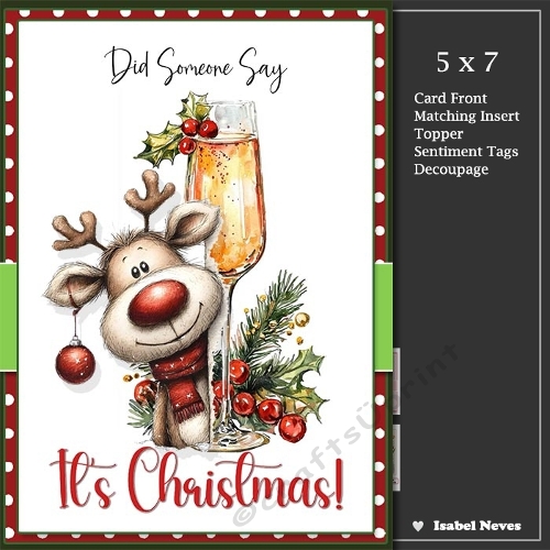 cup1454292_2073 - 5x7 ~ Did Someone Say Its Christmas