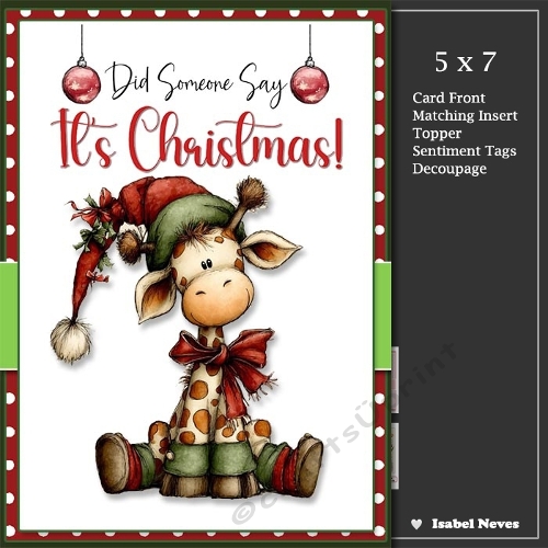 5x7 ~ Did Someone Say Its Christmas 6