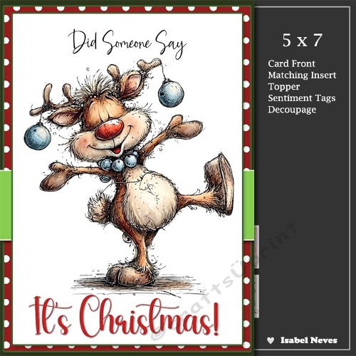 5x7 ~ Did Someone Say Its Christmas 8