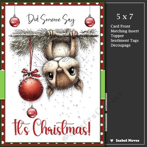 5x7 ~ Did Someone Say Its Christmas 12