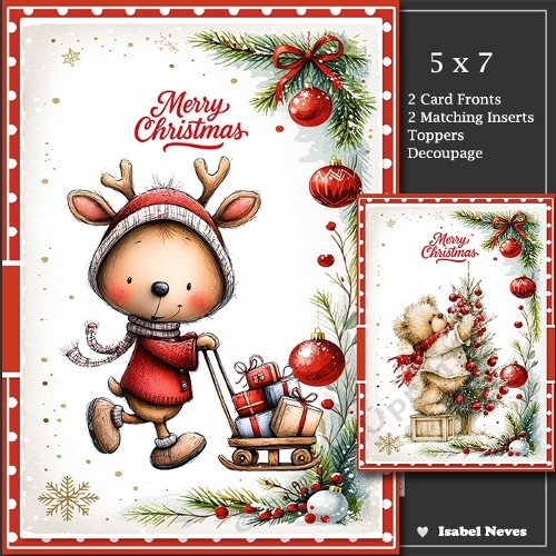 Set Of 2 ~ Tis The Season 3