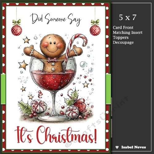 5x7 ~ Did Someone Say Its Christmas 22