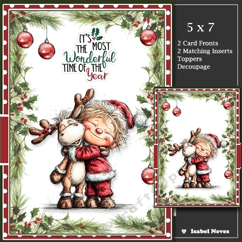 5x7 ~ Set Of 2 Wonderful Time Of The Year 8