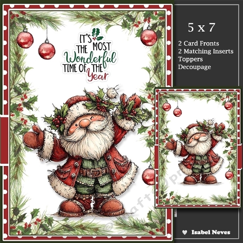 5x7 ~ Set Of 2 Wonderful Time Of The Year 9
