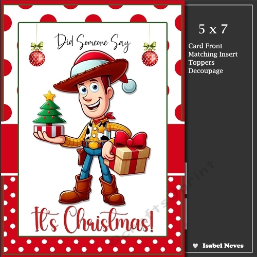 5x7 ~ Its Christmas Toy Story