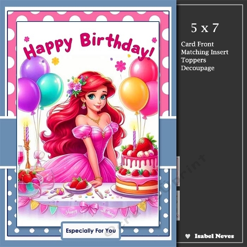 5x7 ~ Princess Happy Birthday 2