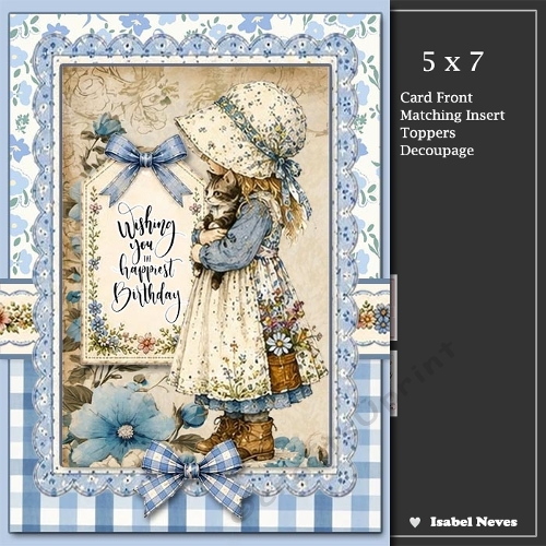5x7 ~ Bonnet Beautiful Birthday 2
