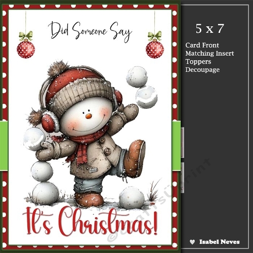 5x7 ~ Did Someone Say Its Christmas 23