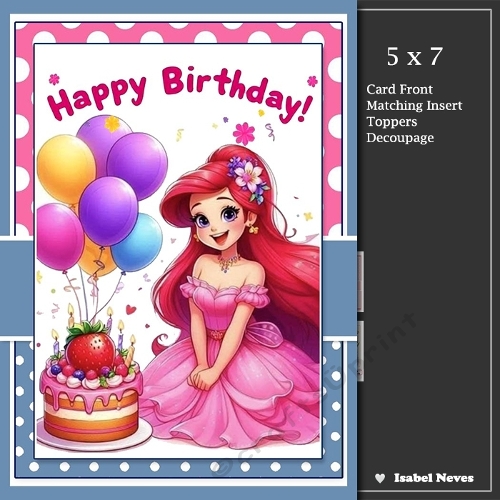 5x7 ~ Princess Happy Birthday 3