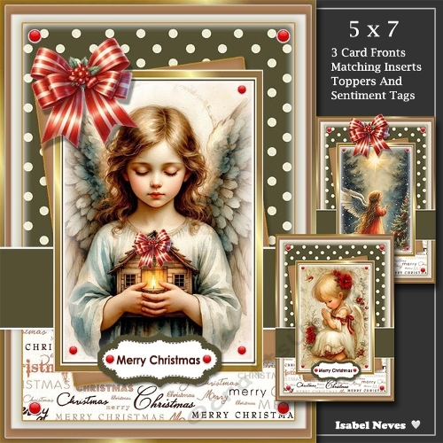 Set Of 3 ~ Christmas Angels