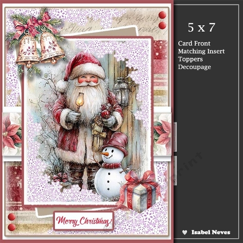 5x7 ~ Santa Is Here