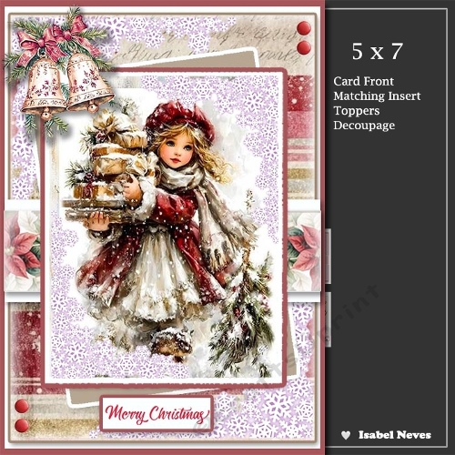5x7 ~ Frosted Christmas Greetings