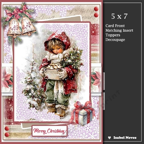 5x7 ~ Frosty Christmas Wishes