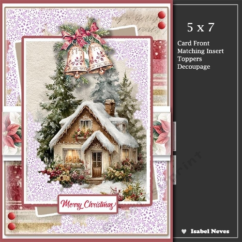 5x7 ~ Frosted Christmas Wishes