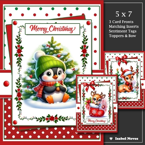 Set Of 3 ~ Whimsical Christmas Cuties