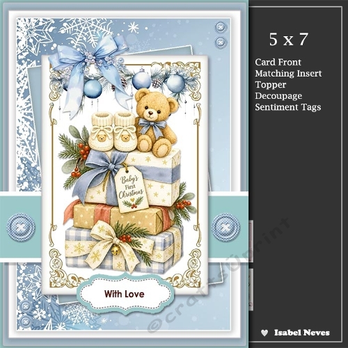 5x7 ~ Baby First Christmas