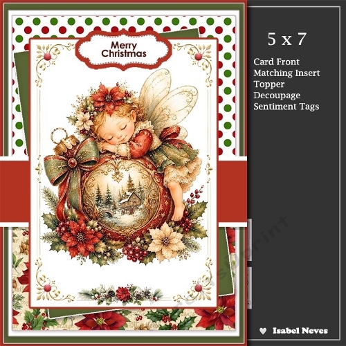 5x7 ~ Christmas Sleeping Fairy